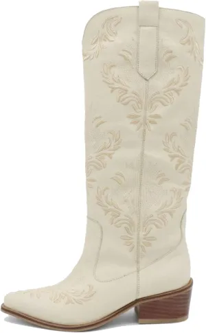 Cowboy Boots for Women,Western Pointed Toe Chunky Heel Pull-On Knee High Cowgirl Boots Fashion Embroidered Tall