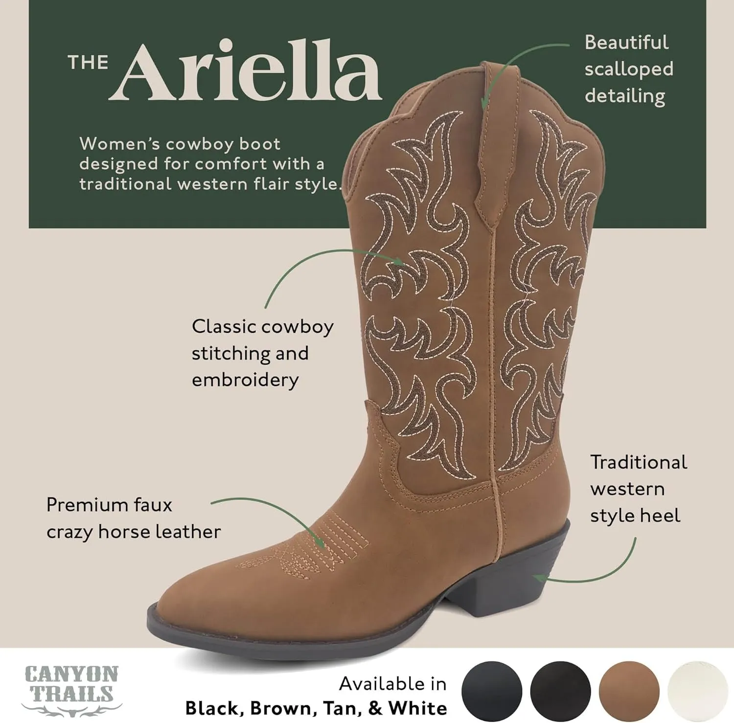 Cowboy Boots: Traditional Style, Comfortable Western Boots for Women & Girls
