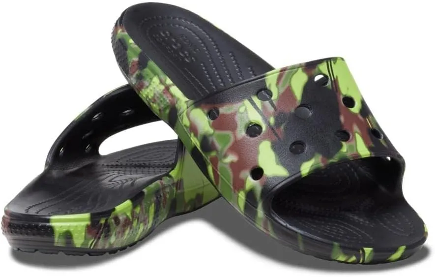 Crocs Unisex-Adult Classic Spray Camo Slide Sandal