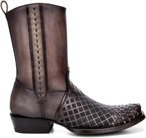 Cuadra Men's Boot in Genuine Leather with Zipper Black