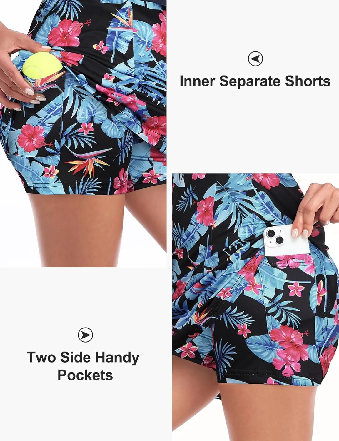 Cucuchy Style Womens Polo Tennis Golf Dresses with Shorts Sleeveless Zip Up Athletic Dress