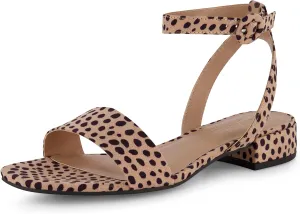CUSHIONAIRE Women's Nobu one band low block heel sandal  Wide Widths Available