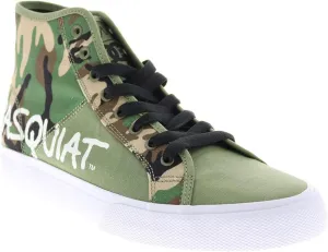 DC Mens Basquiat Manual Hi Green Collaboration & Limited Sneakers Shoes 10