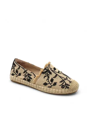 Dreamspace Botanical Embroidery Espadrilles