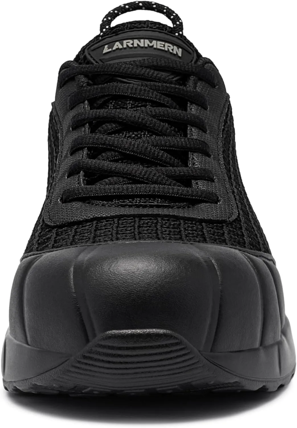 DYKHMILY Steel Toe Shoes for Men Air Cushion Safety Shoe Pull On Comfortable Work Breathable Lightweight Tennis Sneakers