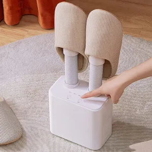 Electric Shoe Dryer, 150W Shoe Warmer with 4 Speed Timer, Extendable Design, Foldable 120 Min, Quick Drying and Eliminates Odours, Constant Temperature