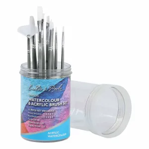 Eraldo di Paolo Taklon Watercolour & Acrylic Brush Set 12 Pack