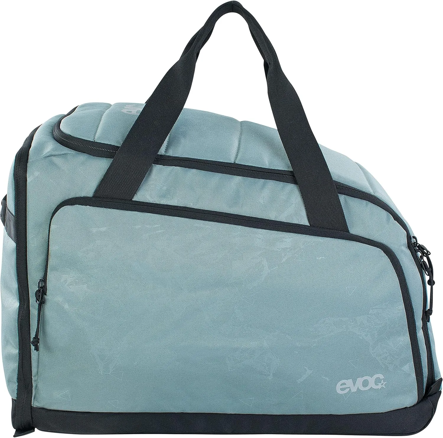EVOC Gear Bag 35 Travel Gear Bag (Separate Wet Compartment, Robust Outer Material, Padded Main Compartment, Individually Divisible, Dirt/Water Resistant), Steel/Grey