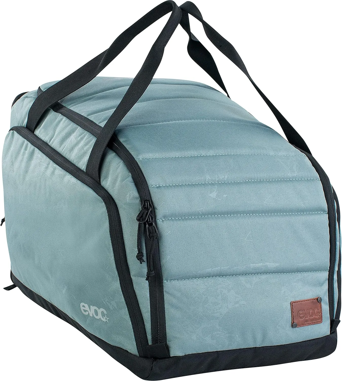 EVOC Gear Bag 35 Travel Gear Bag (Separate Wet Compartment, Robust Outer Material, Padded Main Compartment, Individually Divisible, Dirt/Water Resistant), Steel/Grey