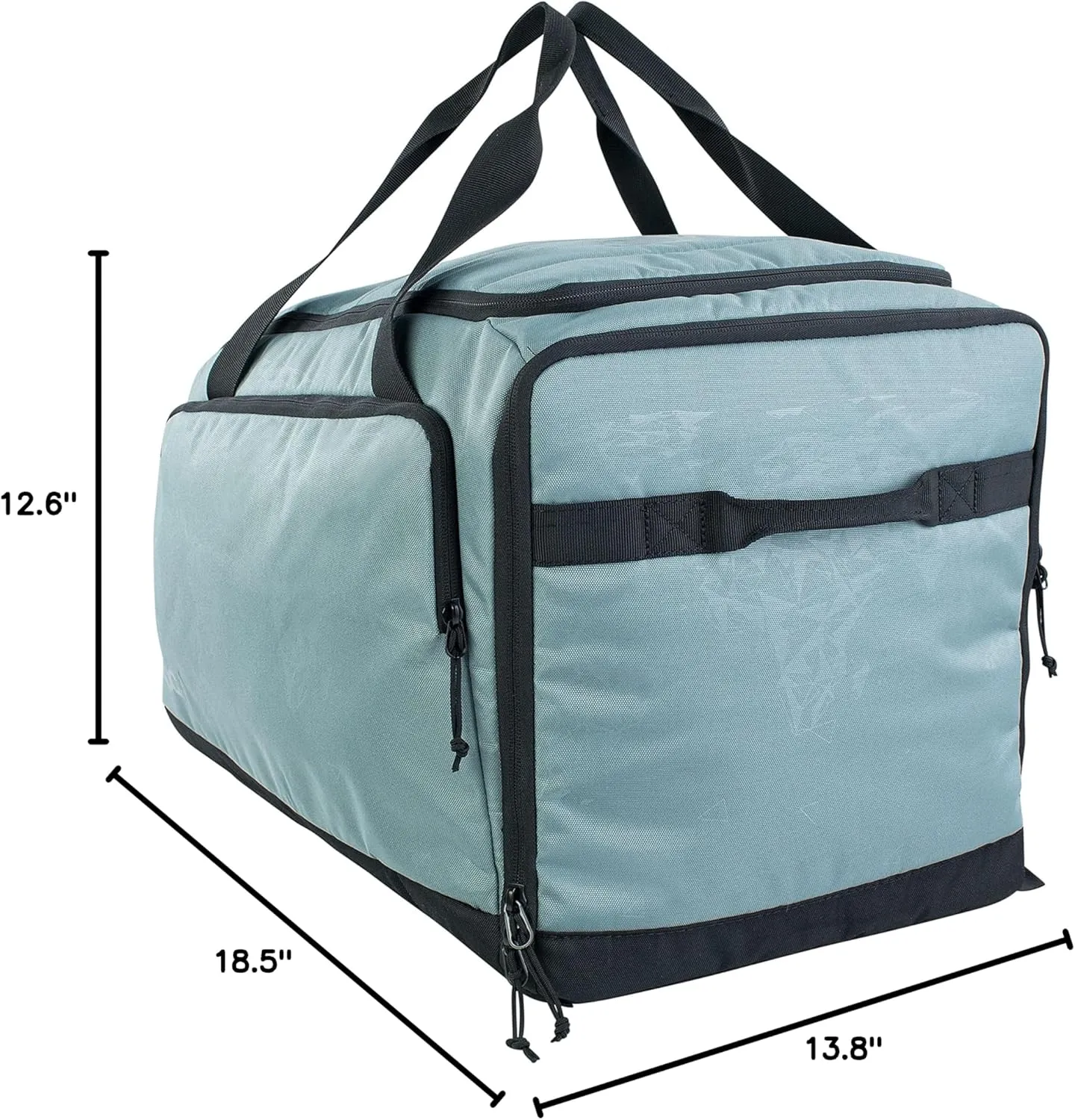 EVOC Gear Bag 35 Travel Gear Bag (Separate Wet Compartment, Robust Outer Material, Padded Main Compartment, Individually Divisible, Dirt/Water Resistant), Steel/Grey