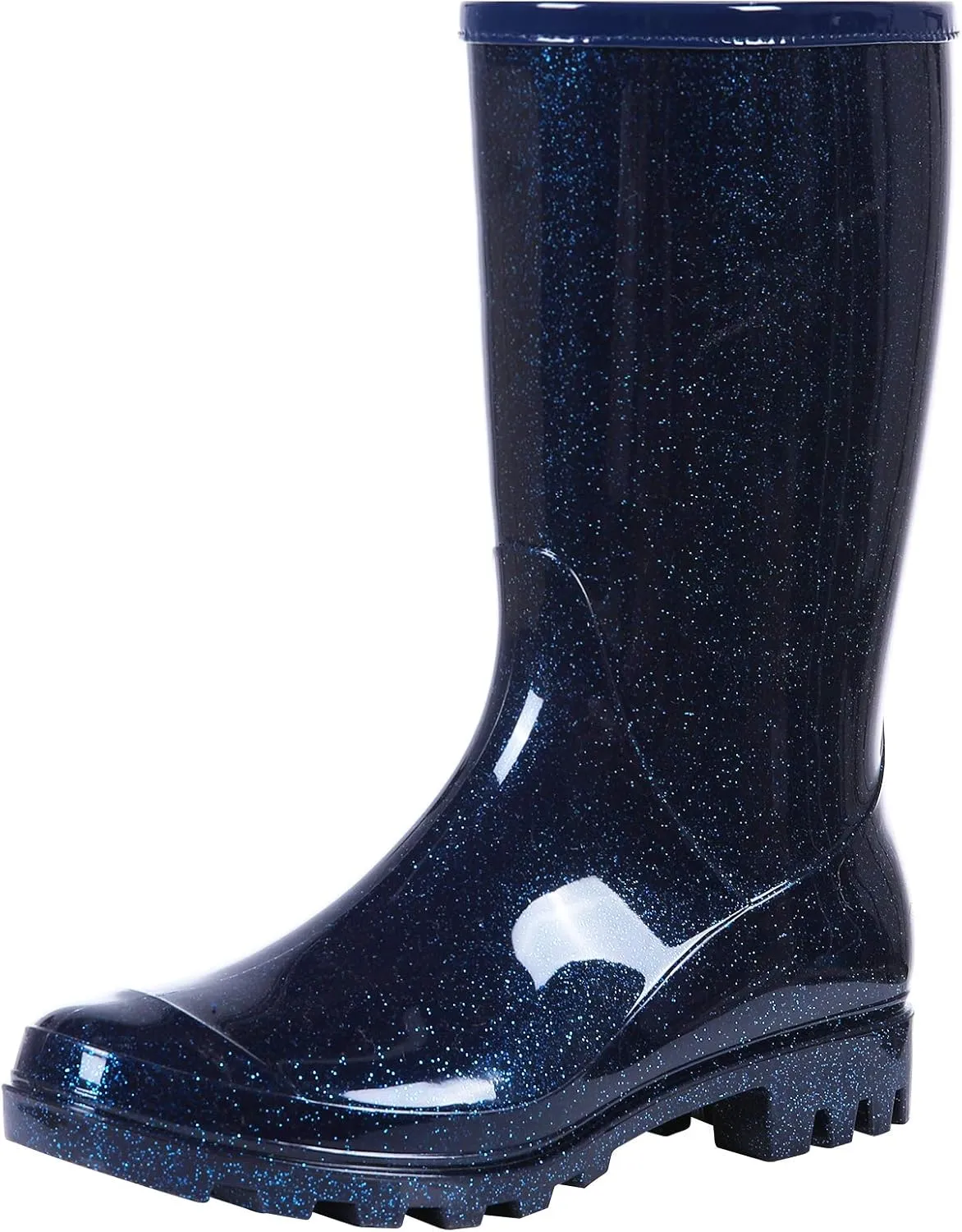 Evshine Women's Mid Calf Rain Boots Waterproof Garden Shoes