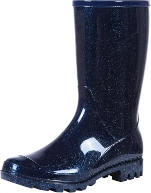 Evshine Women's Mid Calf Rain Boots Waterproof Garden Shoes