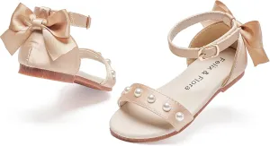 Felix & Flora Toddler Girl Sandals Open Toe Summer Flower Girl Dress Shoes