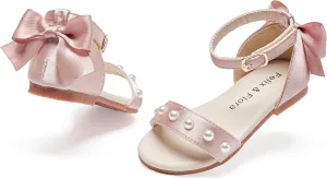 Felix & Flora Toddler Girl Sandals Open Toe Summer Flower Girl Dress Shoes