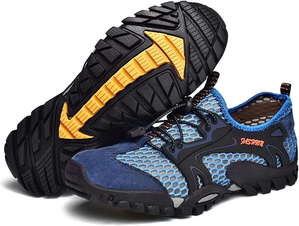 FLARUT Men's Sandals Barefoot Hiking Shoes Quick Dry Breathable Mesh Lightweight Outdoor Training Water Walking Shoes