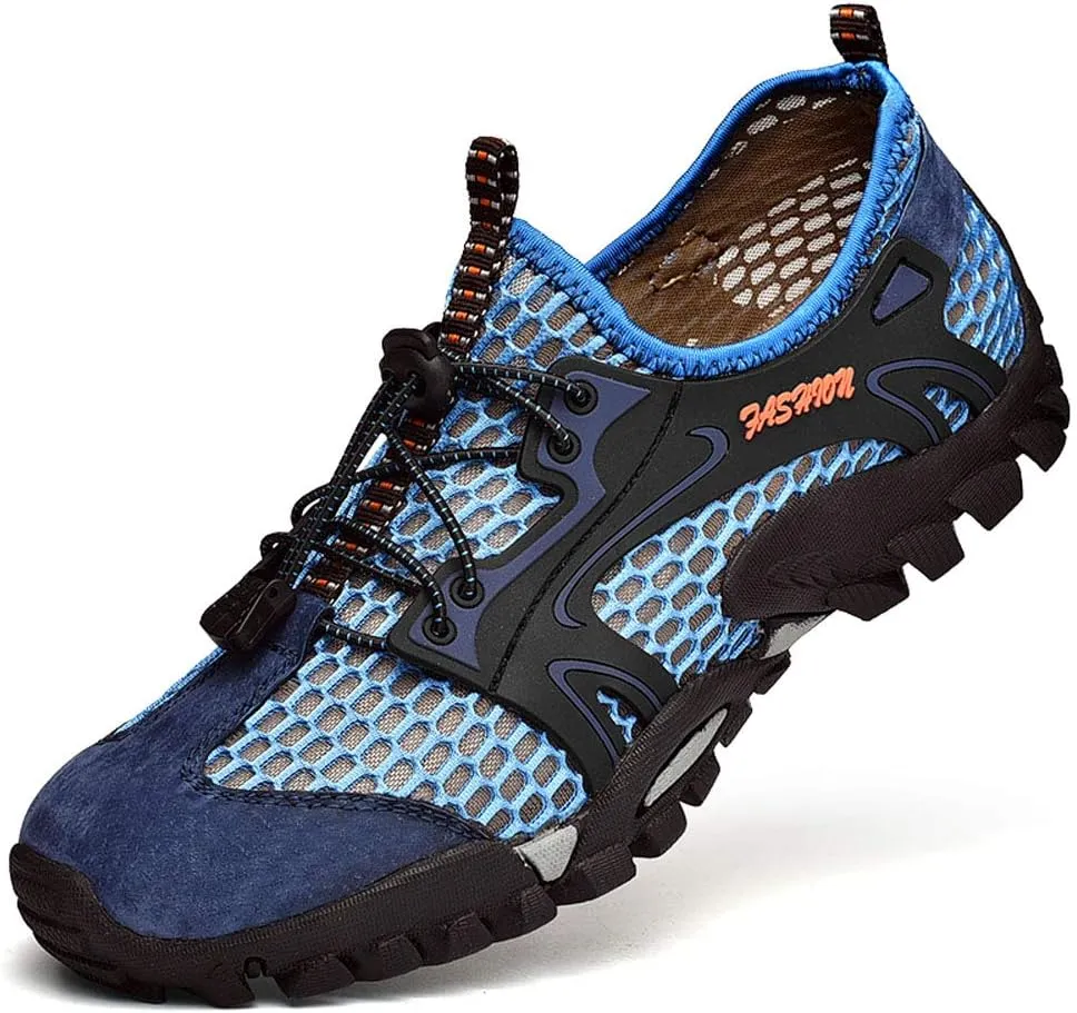 FLARUT Men's Sandals Barefoot Hiking Shoes Quick Dry Breathable Mesh Lightweight Outdoor Training Water Walking Shoes