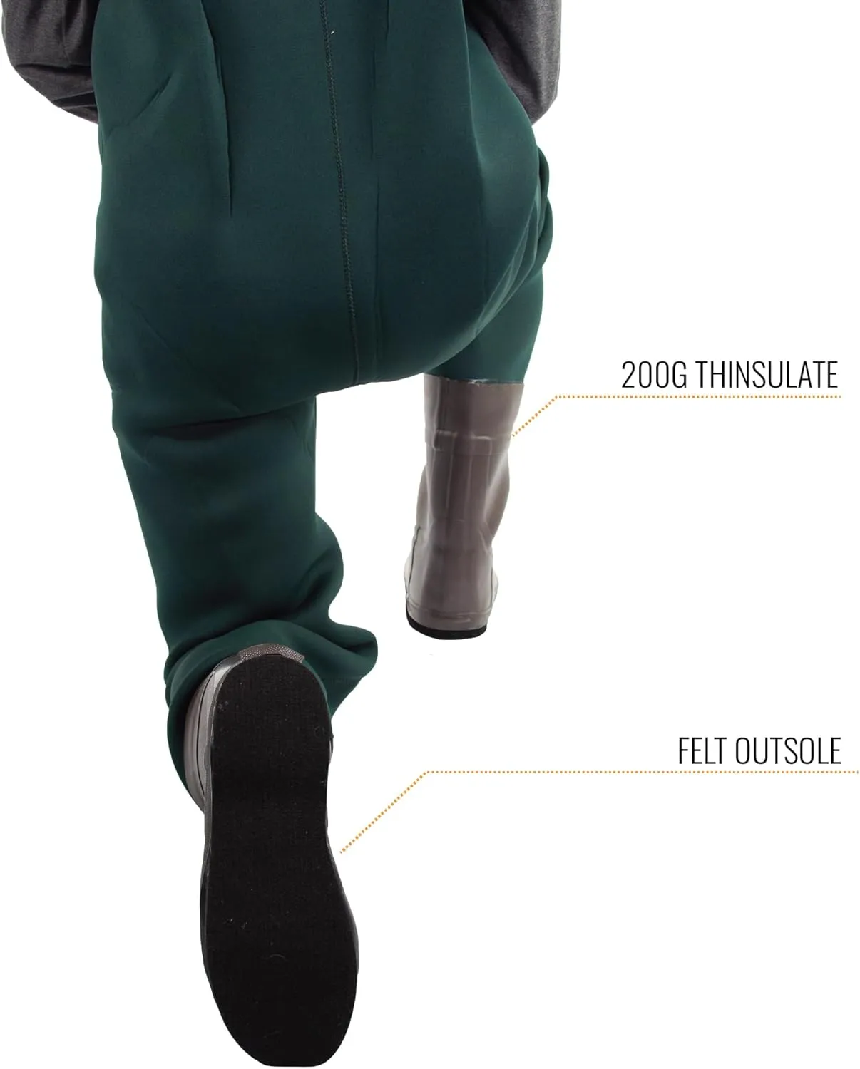 FROGG TOGGS Men's Amphib Neoprene Waterproof Fishing Bootfoot Chest Wader for Fishing