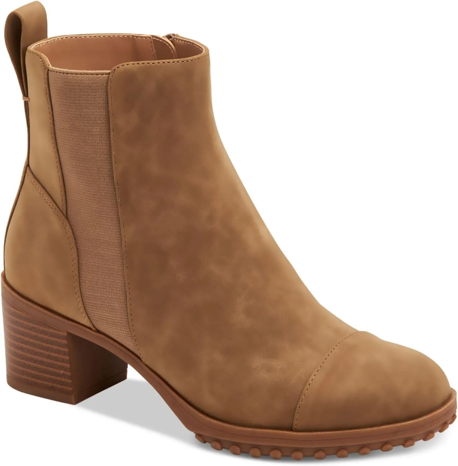 Giani Bernini Womens Sloann Faux Suede Ankle Boots Tan 6.5 Medium (B,M)