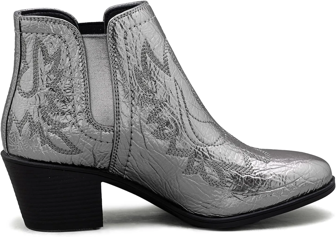 GLOBALWIN Women's Pull On Ankle Boots The Western Cowboy Cowgirl Boots