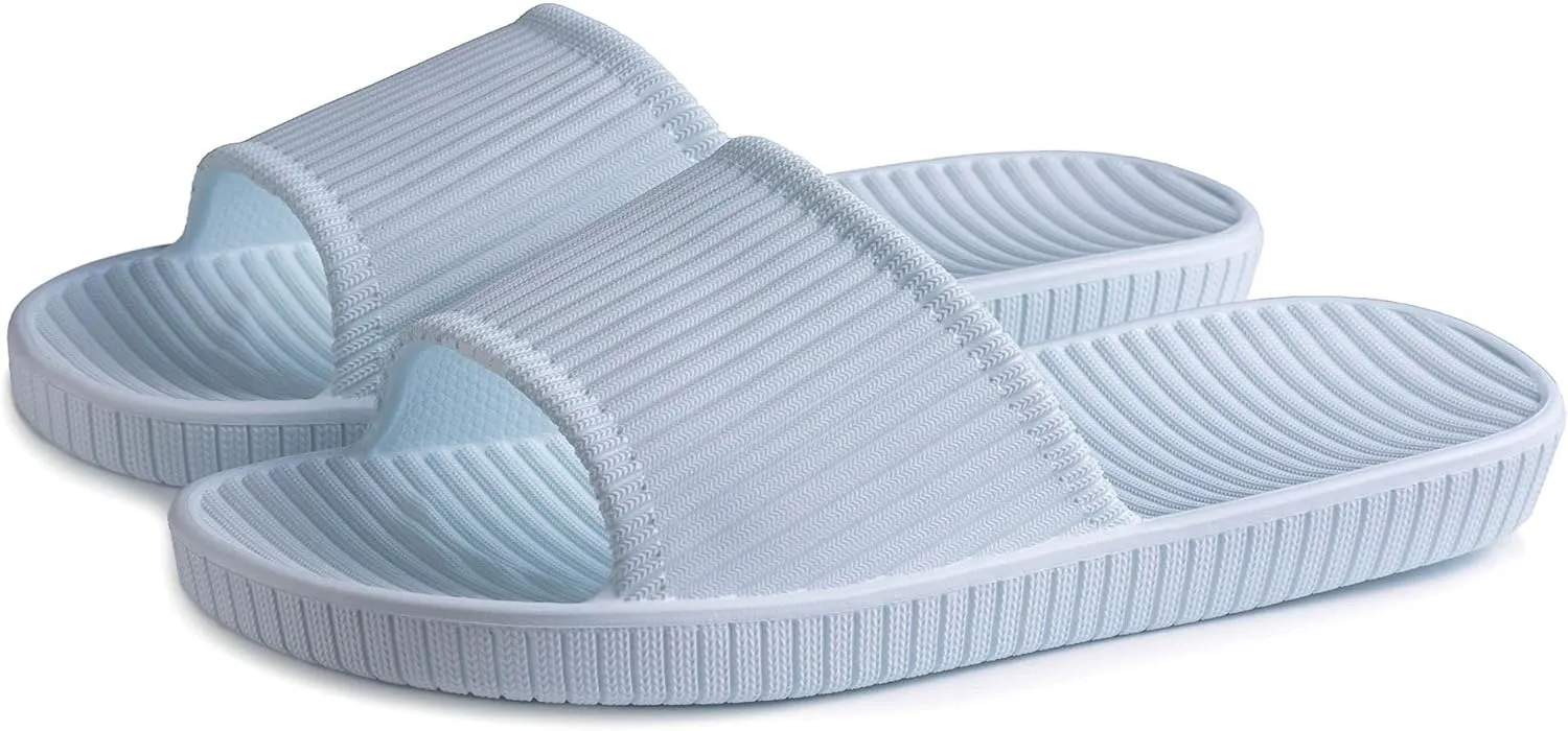 Happy Lily Shower Shoes, Women & Men’s Shower Slippers, Slides Sandals Pool Slides House Slippers Non-Slip Indoor Bathroom Shoes Beach Sandals