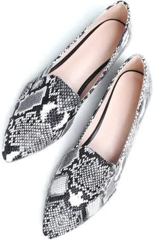 Hee grand Classic Solid Pointed Toe Ballet Flats for Women Lightweight Slip-On Loafers Comfort Walking Flats Suede Dressy Shoes