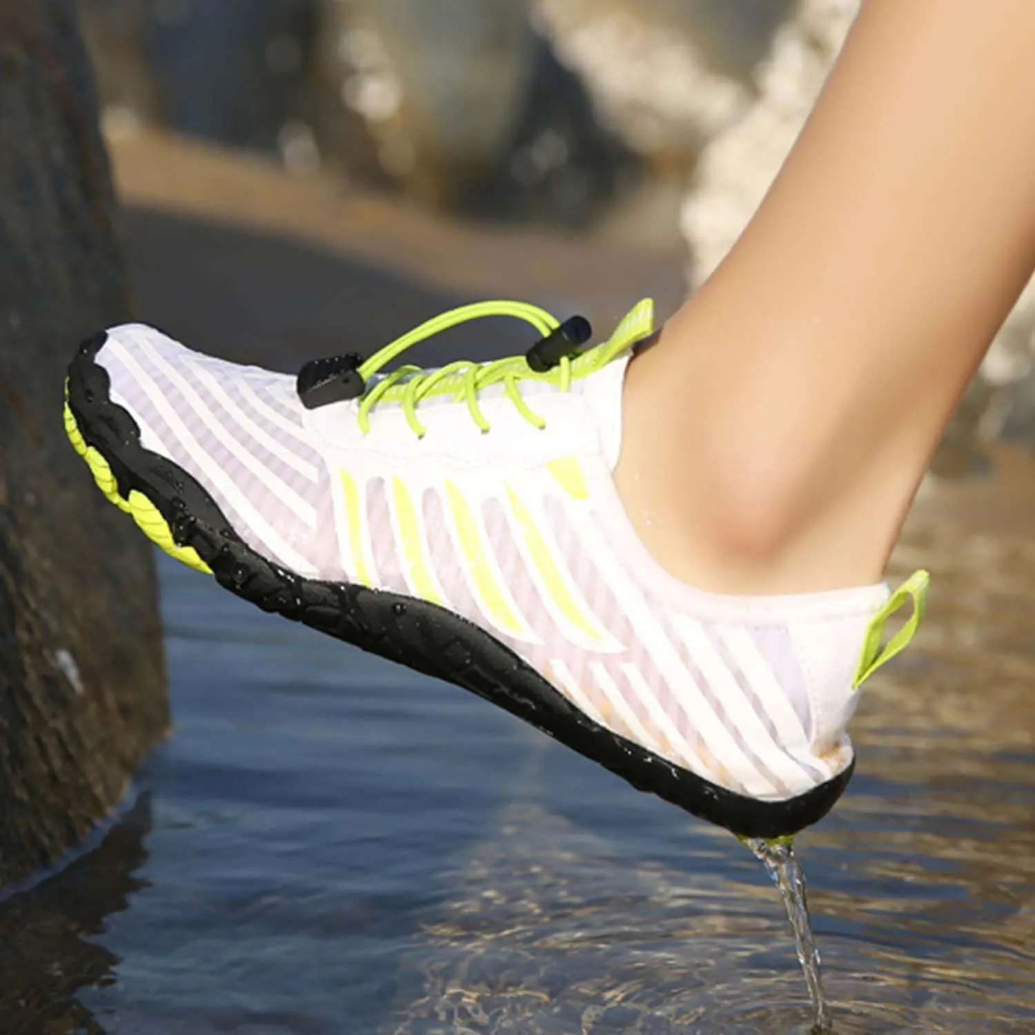 Hiking Barefoot Shoes for Women Men, Non-Slip Water Shoes Unisex, Grounded Footwear Quickdry Wide Toe Barefoot Sneakers Lightweight Breathable Running Biking Swim River