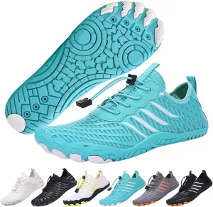 Hiking Barefoot Shoes for Women Men, Non-Slip Water Shoes Unisex, Grounded Footwear Quickdry Wide Toe Barefoot Sneakers Lightweight Breathable Running Biking Swim River