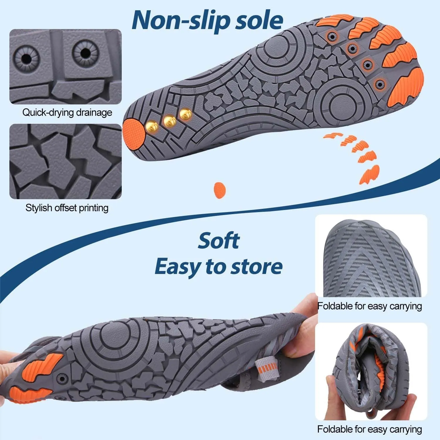 Hiking Barefoot Shoes for Women Men, Non-Slip Water Shoes Unisex, Grounded Footwear Quickdry Wide Toe Barefoot Sneakers Lightweight Breathable Running Biking Swim River