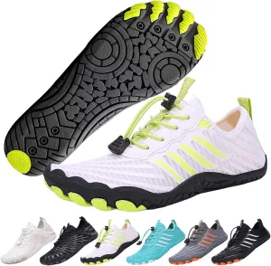 Hiking Barefoot Shoes for Women Men, Non-Slip Water Shoes Unisex, Grounded Footwear Quickdry Wide Toe Barefoot Sneakers Lightweight Breathable Running Biking Swim River