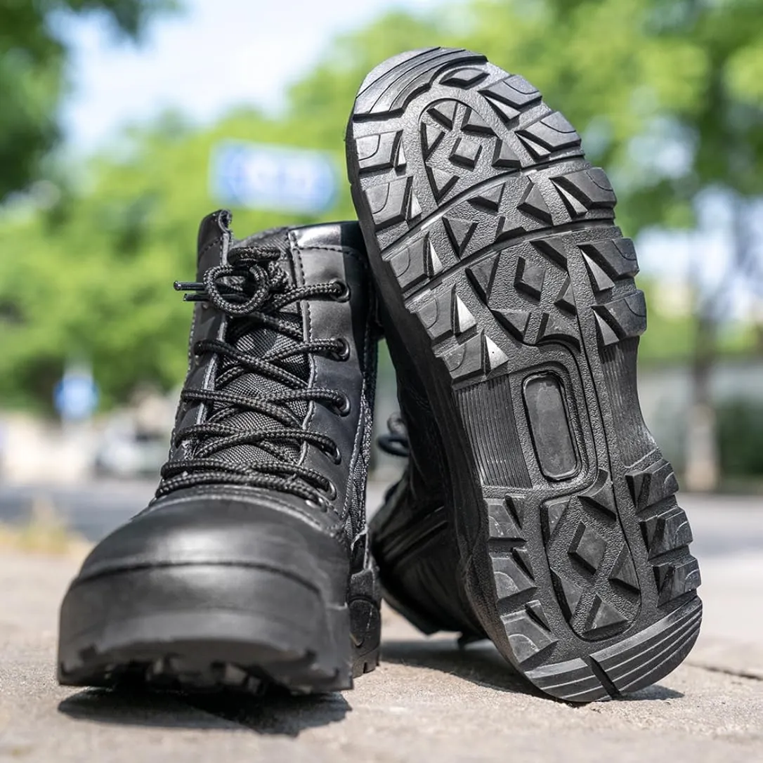 Hiking Boots Boys Girls Military Fan Shoes Quick Dry Comfortable Desert Boots High Hiking Shoe Summer Camp Tactical Boots