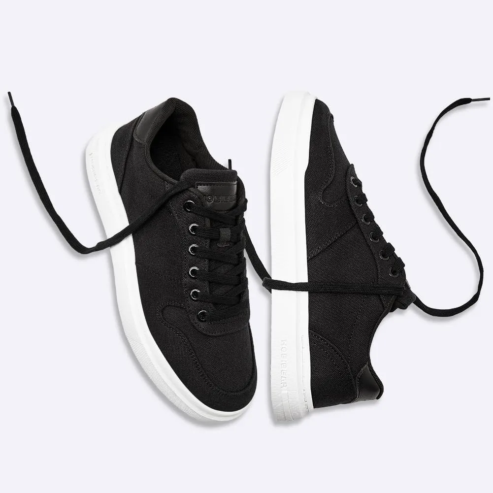 HOBIBEAR Men's Canvas Shoes Classic Low Top Sneakers Casual Walking Shoes