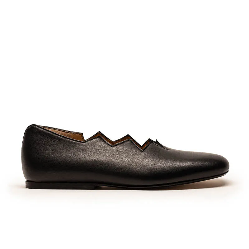 HOLZER Black | Leather Loafers