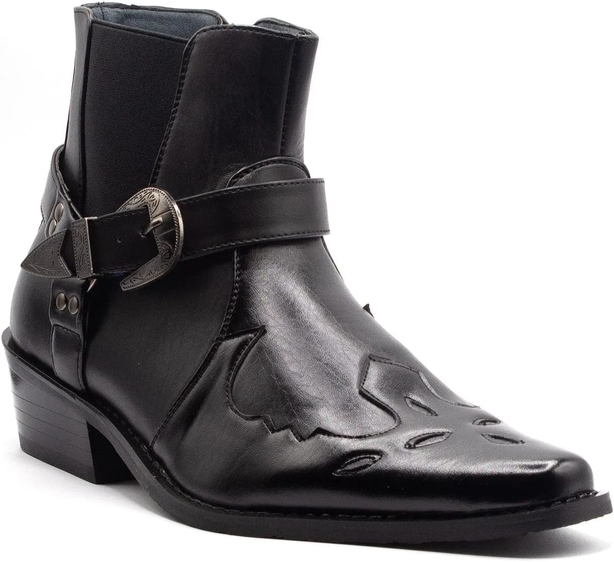 Jazamé Men's 40126 Leather Lined Tall Western Style Cowboy Dress Boots
