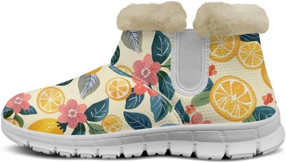 Jeiento Warm Inner Snow Boots for Women Cozy Slip On Winter Ankle Boots Womens Hiking Boots Outdoor Non Slip Outsole Walking Boots