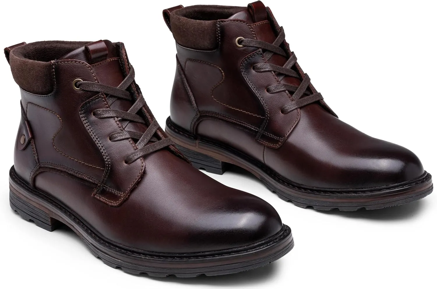 Jousen Men's Dress Boots Leather Boots for Men Formal Chukka Boots Mens Business Mens Boots