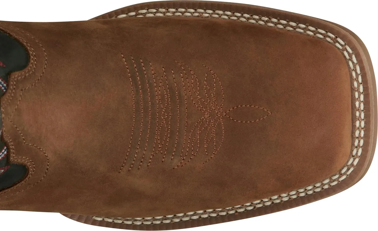 Justin Show Stopper 11” Western Boots for Men - Frontier Collection - Square Toe Leather Men’s Cowboy Boots with Comfort Footbed, Non Slip Outsole