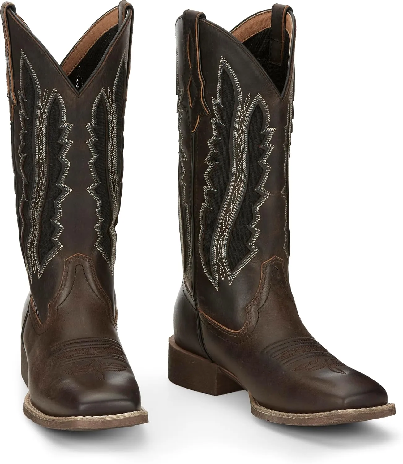 Justin Women's Jaycie Square Toe Stylish Leather Western Boot