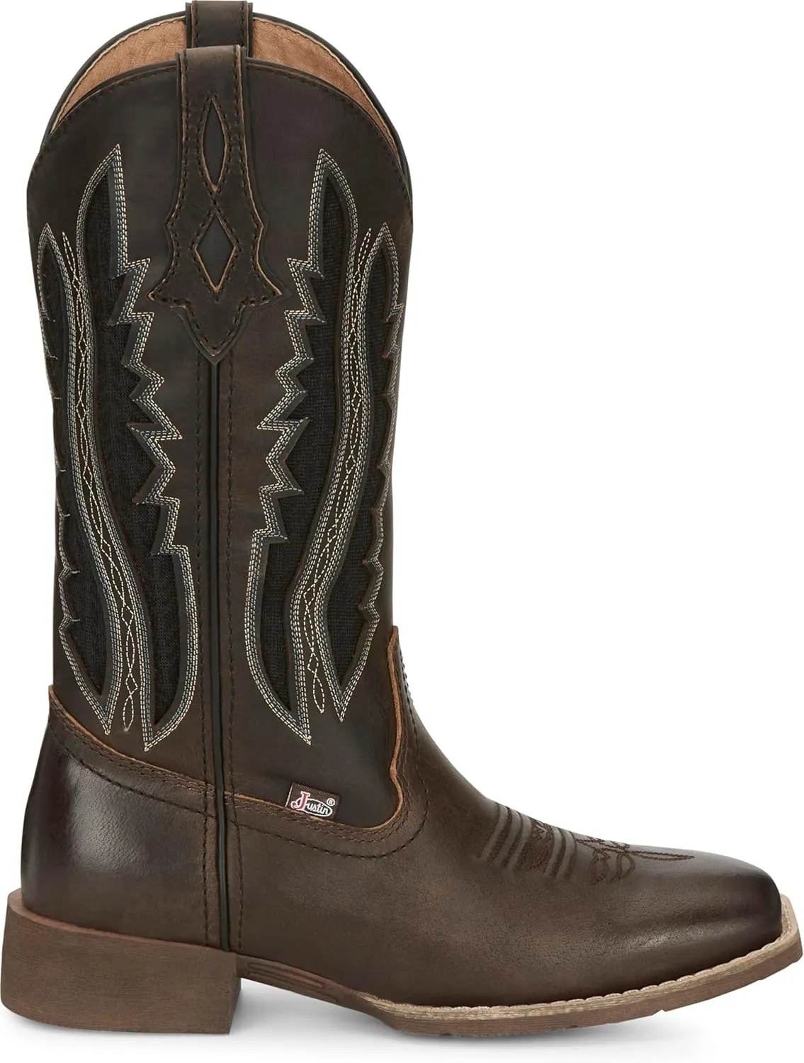 Justin Women's Jaycie Square Toe Stylish Leather Western Boot