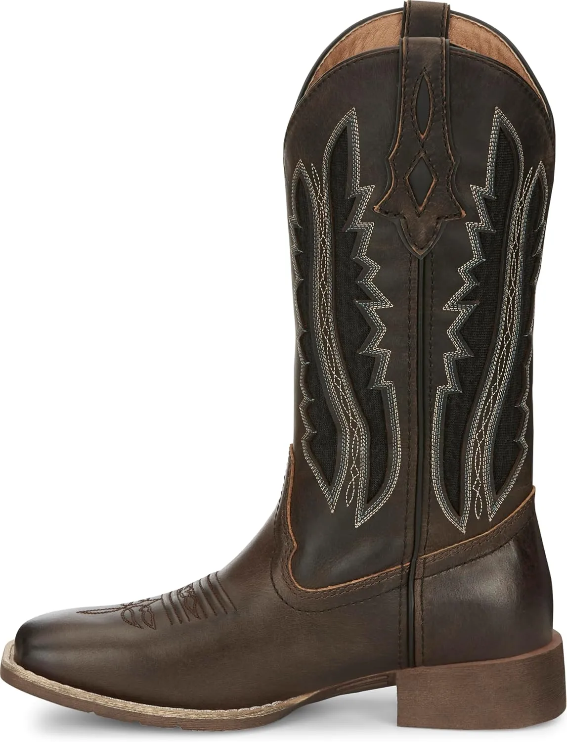 Justin Women's Jaycie Square Toe Stylish Leather Western Boot