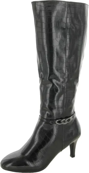 Karen Scott Womens Hannap Dressy Tall Mid-Calf Boots Black 9 Medium (B,M)