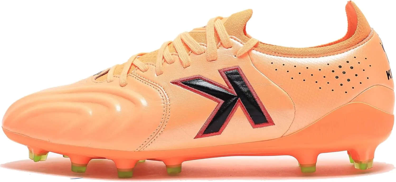KELME Kangaroo Leather Soccer Cleats - FG Pro K-Leather Soccer Shoes - Outdoor Indoor Football Boots Mens Adult Sizes