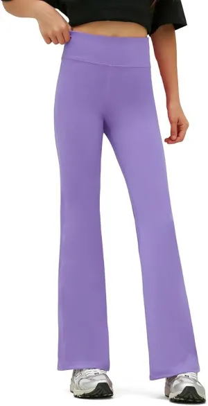 Kids' Activewear Leggings Super Soft Black Flare Leggings Girls' Yoga Pants