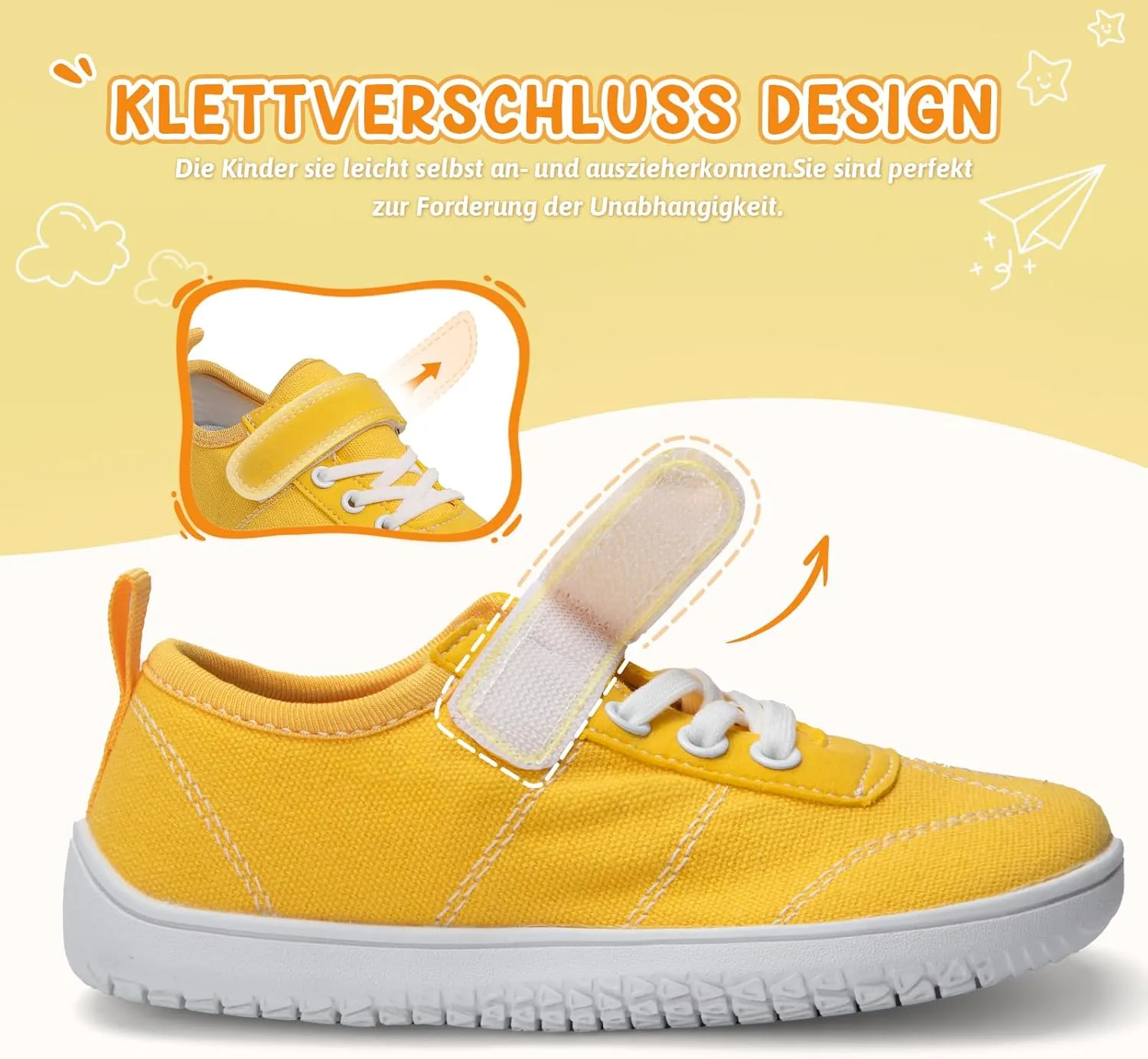 Kids Wide Toe Box Barefoot Shoes Breathable Comfy Summer Canvas Sneakers | Toddler Boys/Girls Zero Drop Minimalist Outdoor Activities Walking Running Shoe