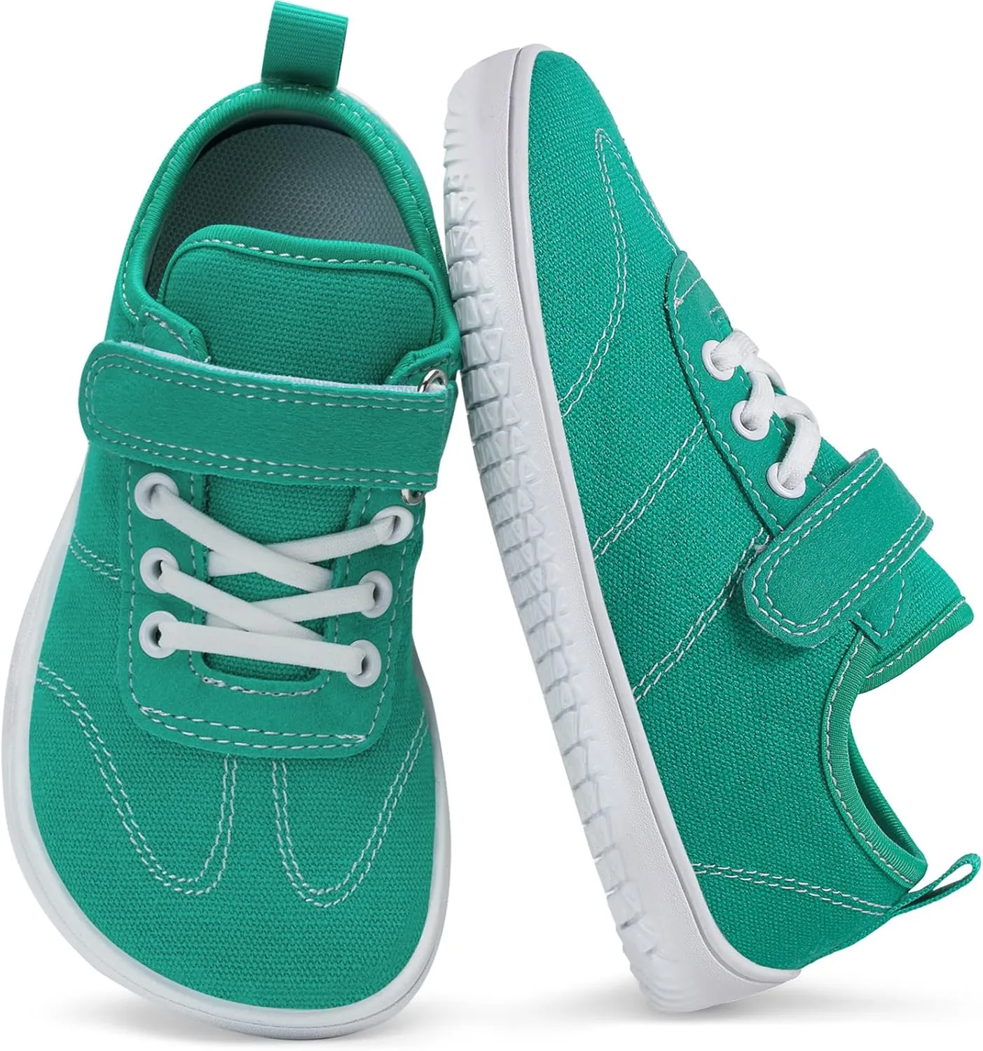 Kids Wide Toe Box Barefoot Shoes Breathable Comfy Summer Canvas Sneakers | Toddler Boys/Girls Zero Drop Minimalist Outdoor Activities Walking Running Shoe