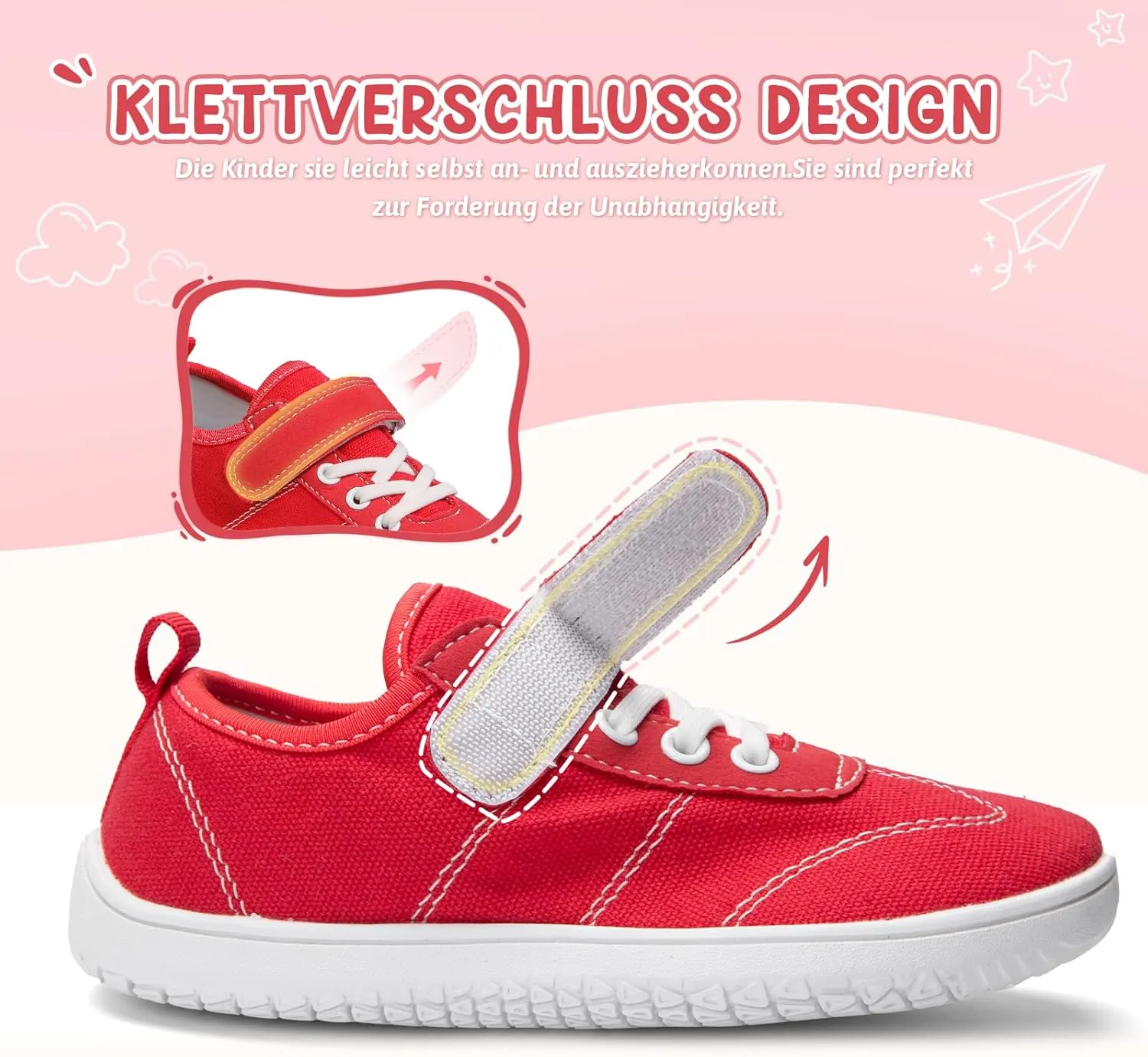 Kids Wide Toe Box Barefoot Shoes Breathable Comfy Summer Canvas Sneakers | Toddler Boys/Girls Zero Drop Minimalist Outdoor Activities Walking Running Shoe