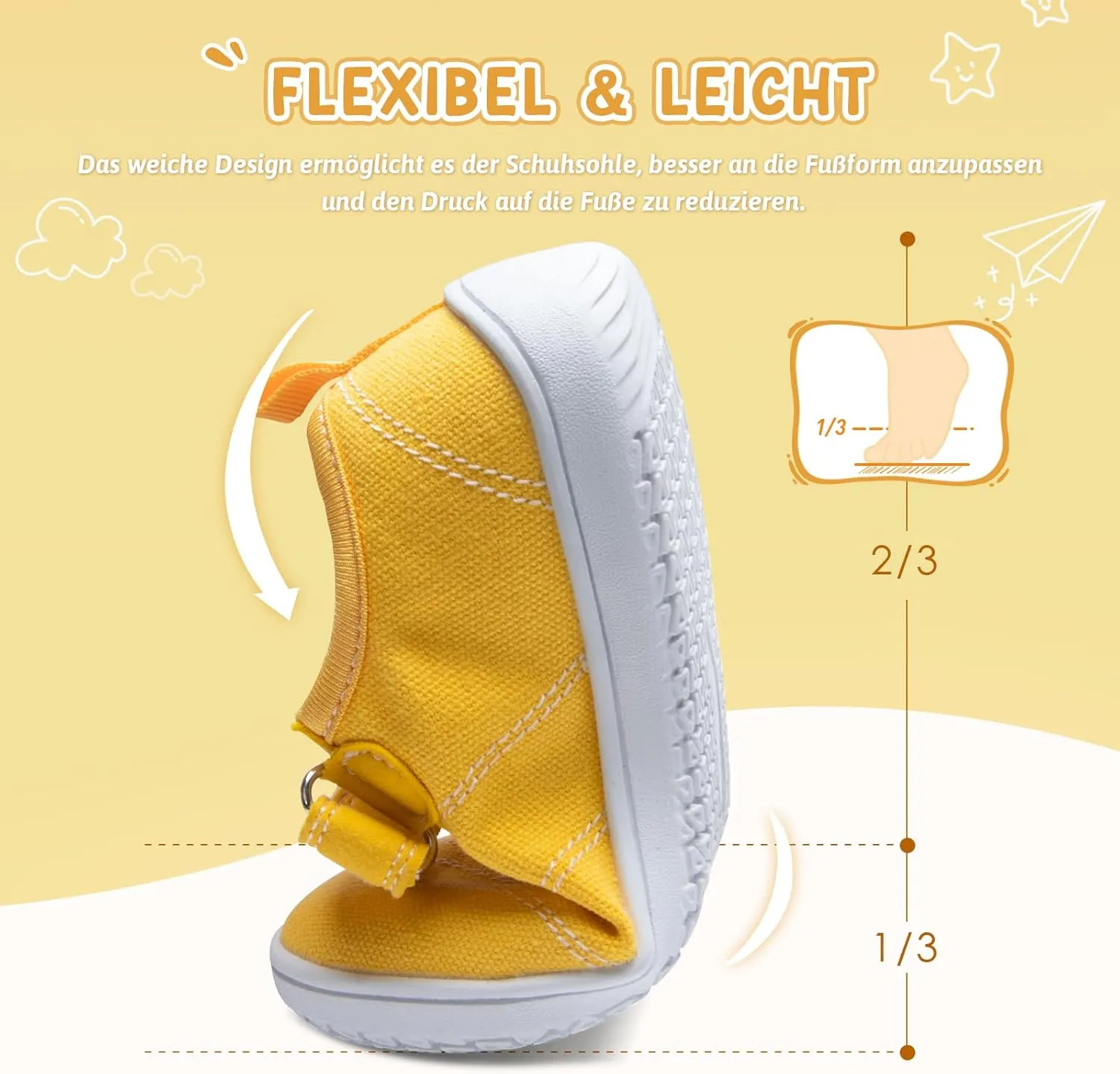 Kids Wide Toe Box Barefoot Shoes Breathable Comfy Summer Canvas Sneakers | Toddler Boys/Girls Zero Drop Minimalist Outdoor Activities Walking Running Shoe