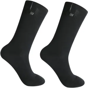 Kisangel 1 Pair Rechargeable Heating Socks for Men Carbon Fabric Control Warm Ski Boots Washable for Winter