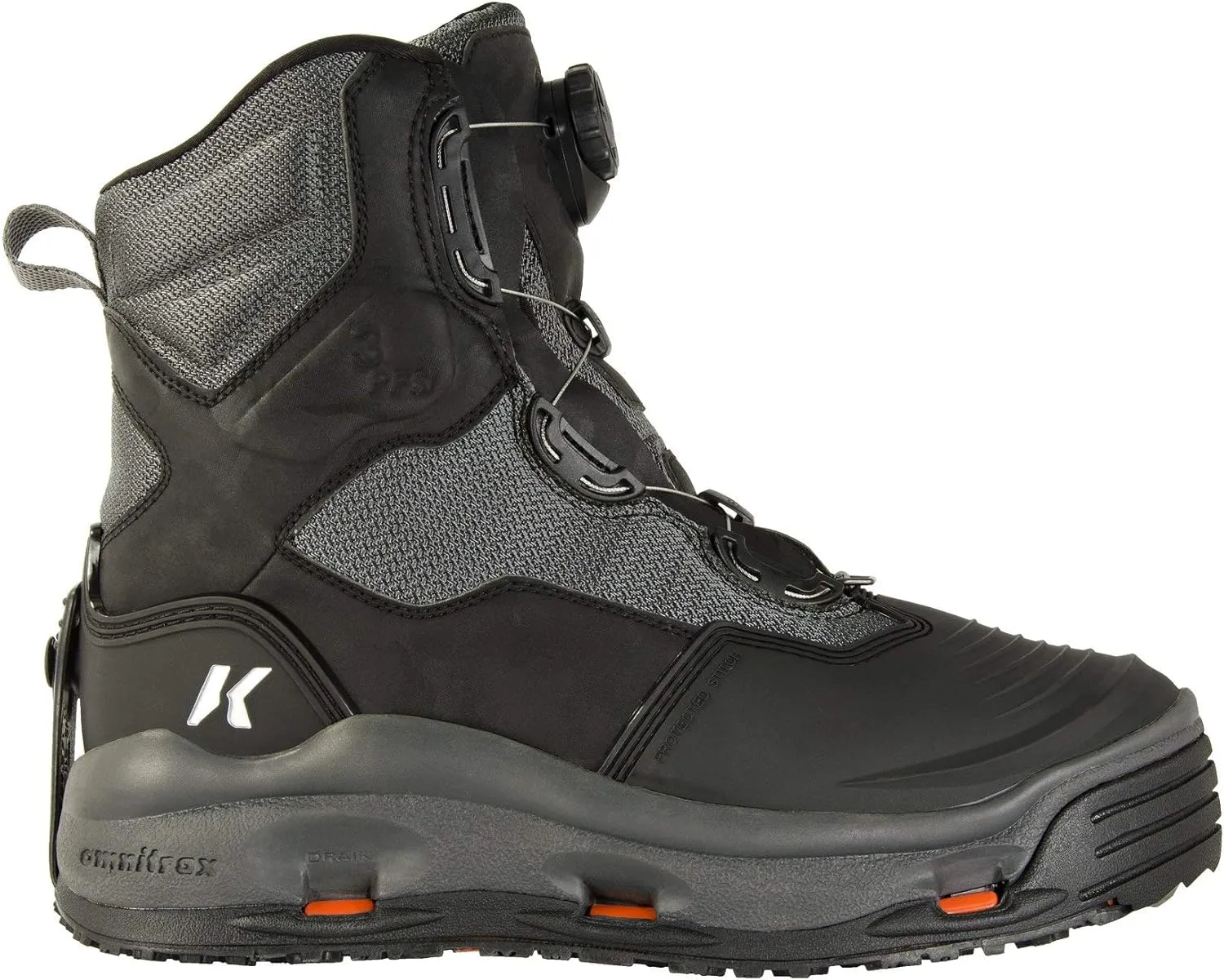 Korkers Men's Darkhorse Fishing / Wading Boot, Includes Interchangeable Felt & Kling-On Soles