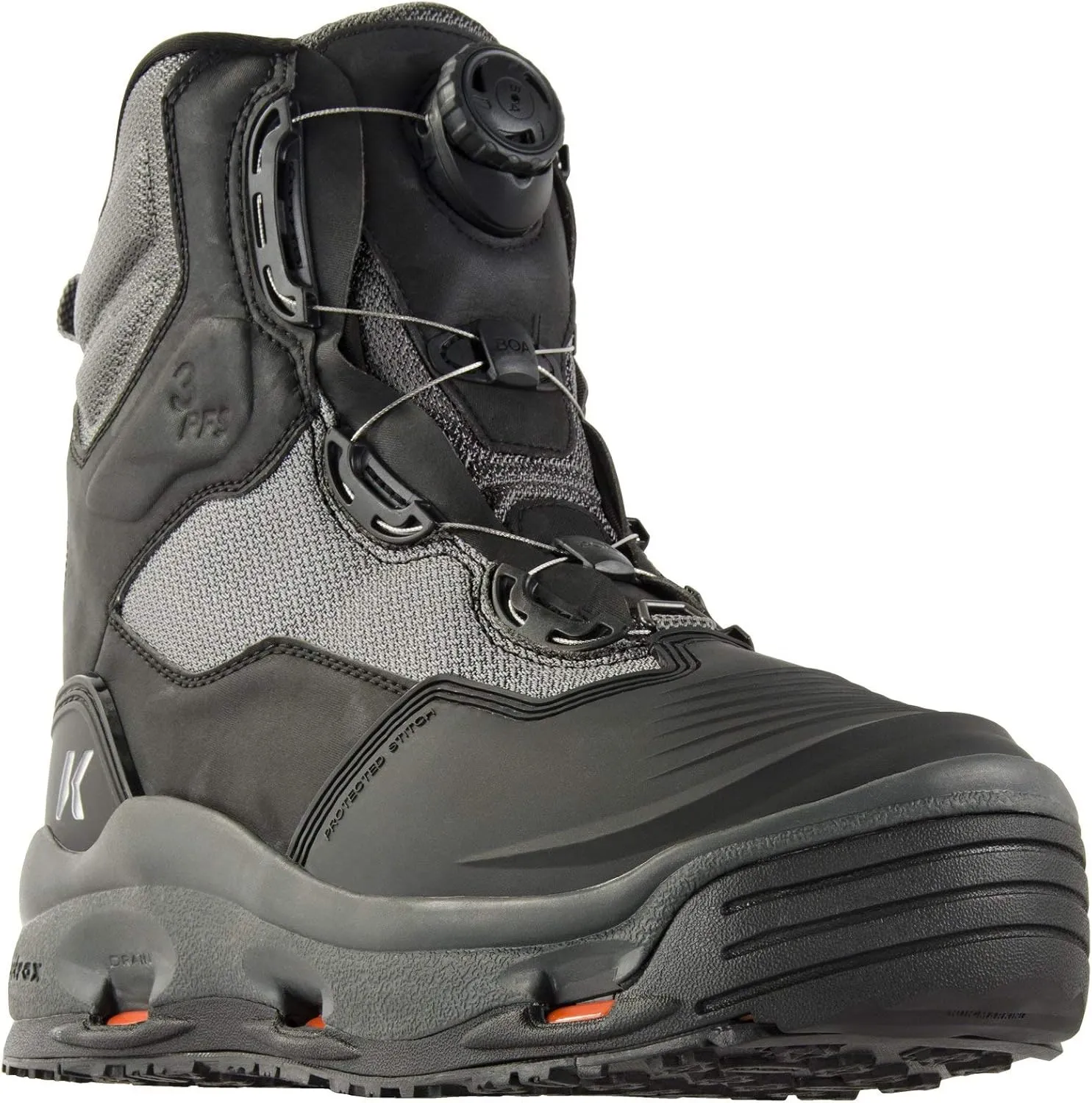 Korkers Men's Darkhorse Fishing / Wading Boot, Includes Interchangeable Felt & Kling-On Soles