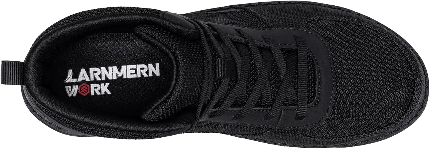 LARNMERN Steel Toe Boots Men, Non Slip Work Puncture Proof Safety Boot, Industrial Construction Comfortable Outdoor Hiking Military Tactical Shoes